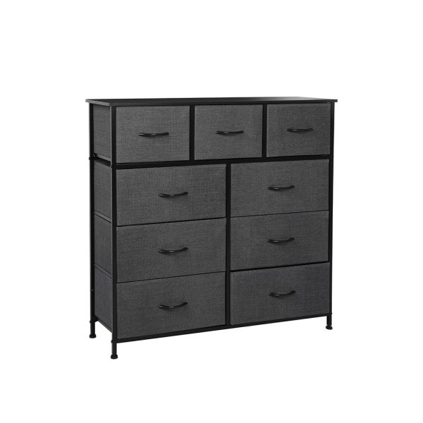 9 Chest of Drawers Storage Cabinet Tower Dresser Tallboy Drawer Retro