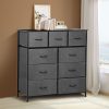 9 Chest of Drawers Storage Cabinet Tower Dresser Tallboy Drawer Retro