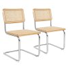 2x Dining Chairs Cesca Chair Replica Mid Century Modern Rattan Backrest