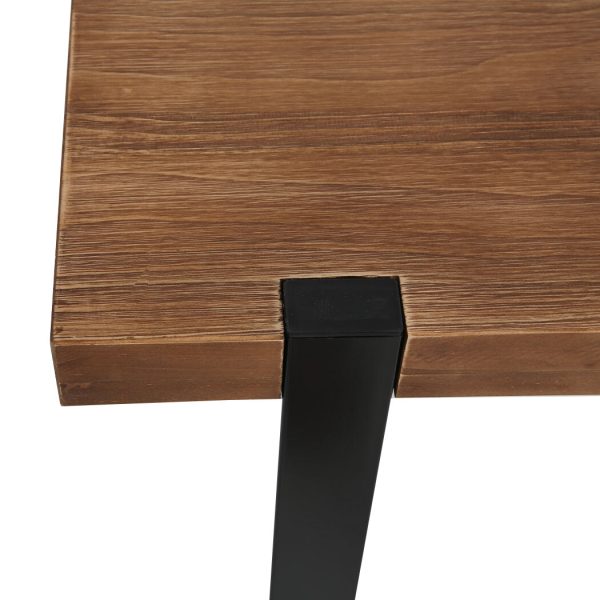 Dining Table Bench Set 2xDining Chairs Industrial  Cafe Restaurant