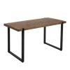 Dining Table Bench Set 2xDining Chairs Industrial  Cafe Restaurant