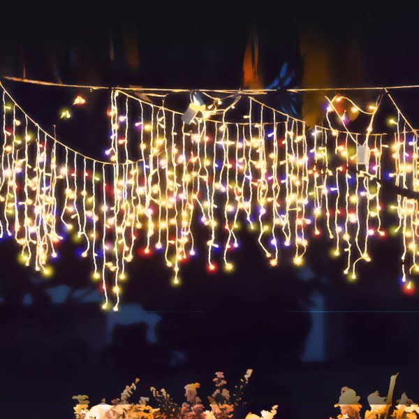 Curtain Fairy String Lights Wedding Outdoor Xmas Party Lights Multicolor – 300 LED