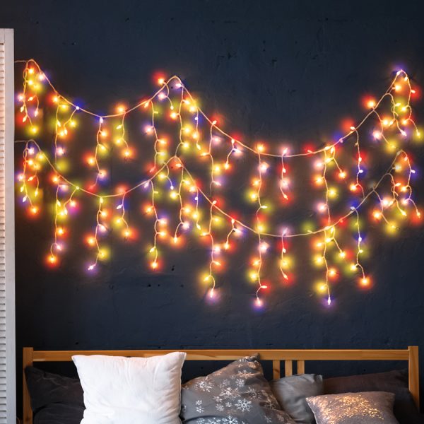 Curtain Fairy String Lights Wedding Outdoor Xmas Party Lights Multicolor – 300 LED