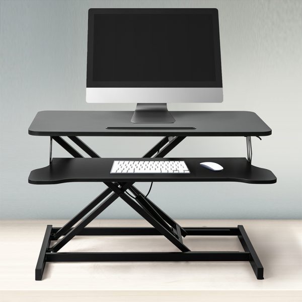 Standing Office Desk Riser Height Adjustable Sit Stand Shelf Computer