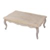 Coffee Table Oak Wood Plywood Veneer White Washed Finish