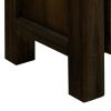 Coffee Table Solid Acacia Wood & Veneer 1 Drawer Storage Chocolate Colour