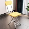Foldable Chair Space Saving Lightweight Portable Stylish Seat Home Decor Set of 2 – Yellow