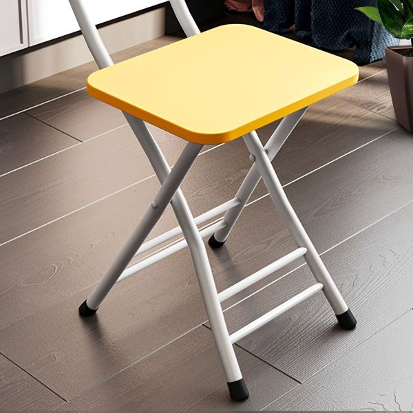 Foldable Chair Space Saving Lightweight Portable Stylish Seat Home Decor Set of 2 – Yellow