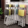 Foldable Chair Space Saving Lightweight Portable Stylish Seat Home Decor Set of 2 – Yellow
