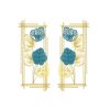 Metal Wall Art Leaf Tree Of Life Hanging Home Decor Sculpture Garden Pair