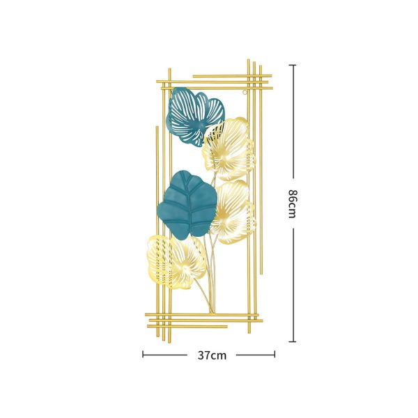 Metal Wall Art Leaf Tree Of Life Hanging Home Decor Sculpture Garden Pair