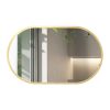 Wall Mirror Bathroom Decor Vanity Haning Makeup Mirrors Frame Gold Oval