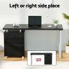 Metal Desk with 3 Drawers – Black
