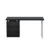 Metal Desk with 3 Drawers – Black