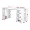 Computer Desk Bookshelf White 150CM