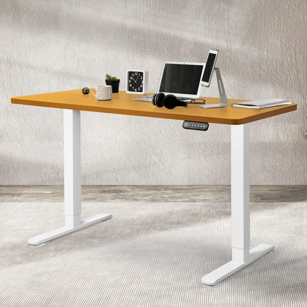 Motorised Standing Desk Adjustable Electric Sit Stand Dual Motor 140CM