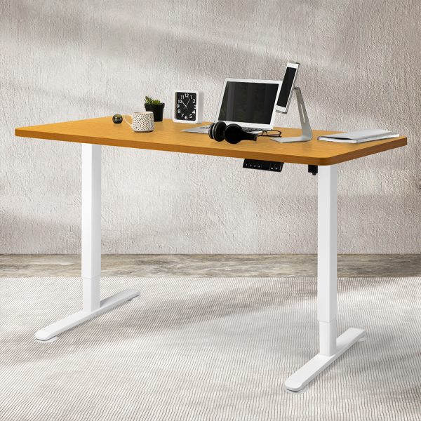 Motorised Standing Desk Height Adjustable Electric Sit Stand Table 140CM