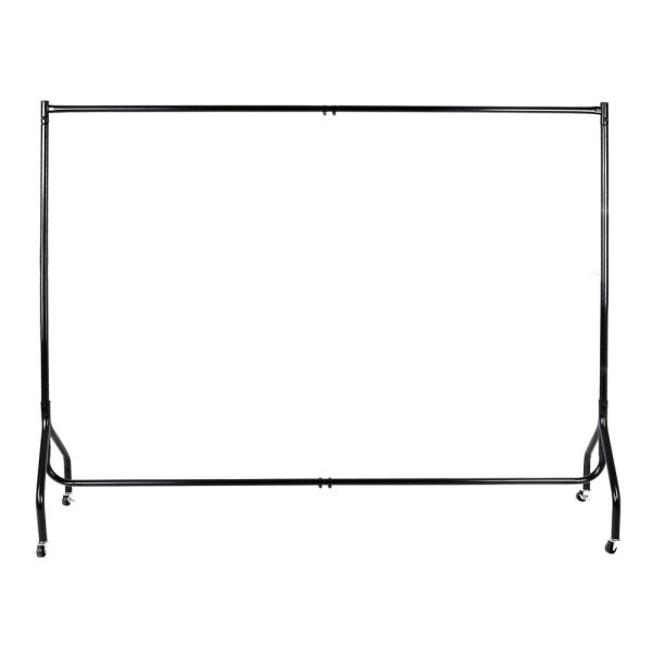 6FT Clothes Racks Metal Garment Display Rolling Rail Hanger Airer Stand Portable – 2