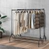 6FT Clothes Racks Metal Garment Display Rolling Rail Hanger Airer Stand Portable – 2