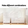 Shoe Cabinet DIY Shoe Box White Storage Cube Portable Organiser Stand