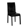 7 Pieces Dining Suite Dining Table & 6X Black Chairs in Rectangular Shape High Glossy MDF Wooden Base Combination of Black & White Colour