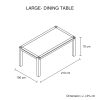 9 Pieces Dining Suite 210cm Large Size Dining Table & 8X Chairs with Solid Acacia Wooden Base in Oak Colour