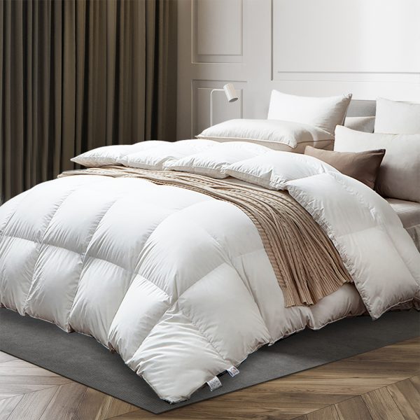 500GSM All Season Goose Down Feather Filling Duvet in Super King Size