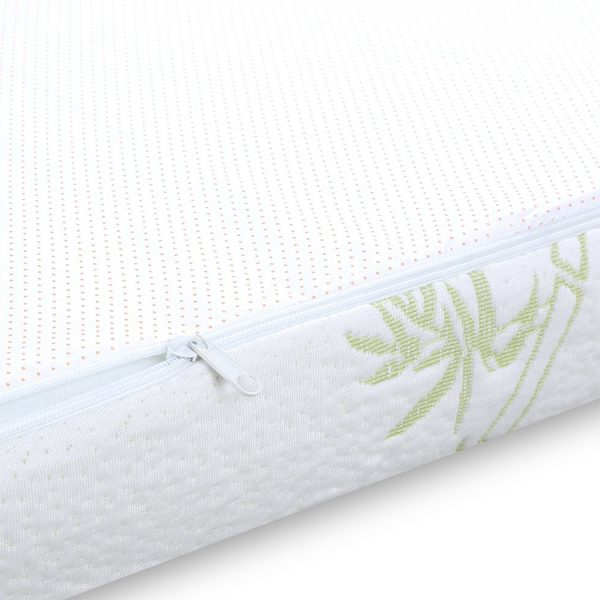 5cm Thickness Cool Gel Memory Foam Mattress Topper Bamboo Fabric – QUEEN, 5 cm