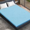 5cm Thickness Cool Gel Memory Foam Mattress Topper Bamboo Fabric – QUEEN, 5 cm