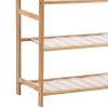 Bamboo Shoe Rack Storage Wooden Organizer Shelf Stand – 70 cm, 5 Tiers