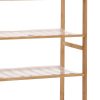 Bamboo Shoe Rack Storage Wooden Organizer Shelf Stand – 70 cm, 5 Tiers