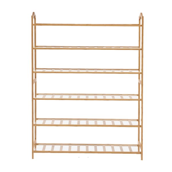 Bamboo Shoe Rack Storage Wooden Organizer Shelf Stand – 70 cm, 5 Tiers