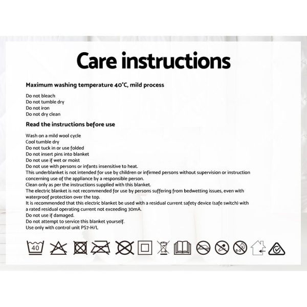 Bedding Electric Blanket Fleece – KING