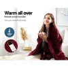 Bedding Electric Throw Blanket – Burgundy