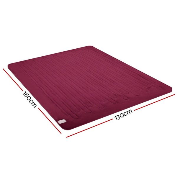 Bedding Electric Throw Blanket – Burgundy