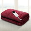 Bedding Electric Throw Blanket – Burgundy