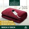 Bedding Electric Throw Blanket – Burgundy