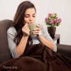 Bedding Electric Throw Blanket – Chocolate