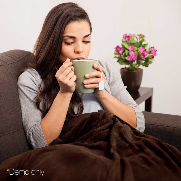 Bedding Electric Throw Blanket – Chocolate