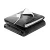 Electric Throw Rug Heated Blanket Washable Snuggle Flannel Winter – Grey