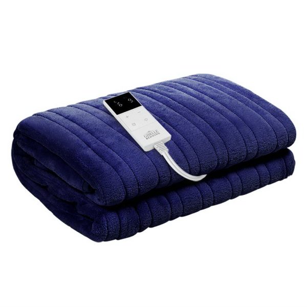 Bedding Electric Throw Blanket – Navy Blue
