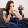 Bedding Electric Throw Blanket – Navy Blue