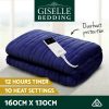 Bedding Electric Throw Blanket – Navy Blue