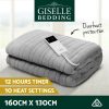 Bedding Electric Throw Blanket – Silver