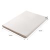 7cm Memory Foam Bed Mattress Topper Polyester Underlay Cover – QUEEN