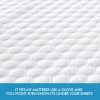 Mattress Protector Topper Polyester Cool Fitted Cover Waterproof – KING