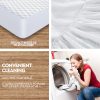 Mattress Protector Topper Polyester Cool Fitted Cover Waterproof – KING