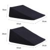 Cool Gel Memory Foam Bed Wedge Pillow Cushion Neck Back Support Sleep with Cover