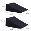 Cool Gel Memory Foam Bed Wedge Pillow Cushion Neck Back Support Sleep with Cover