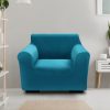 Sofa Cover Couch High Stretch Super Soft Plush Protector Slipcover – Green, 1 Seater